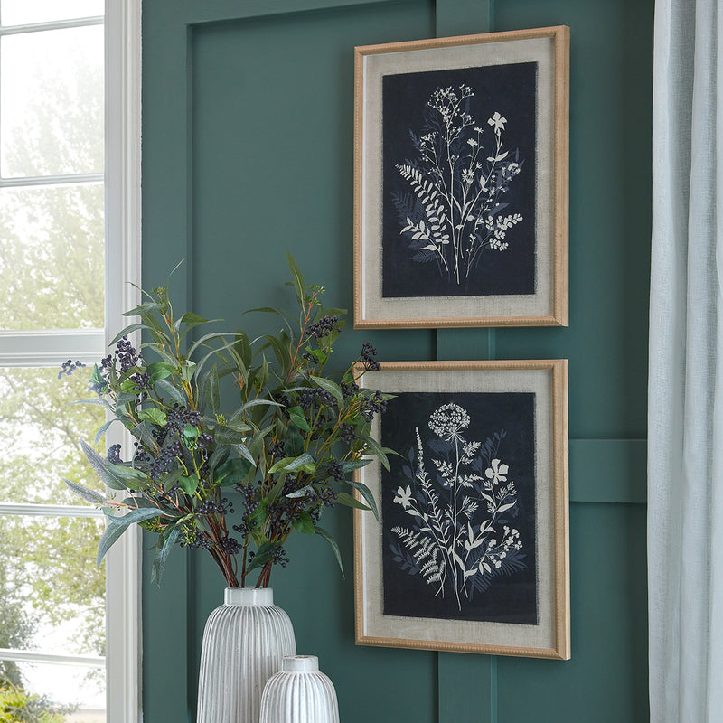 Flora & Fauna Collection Grove On Linen In Beaded Frame – image 3