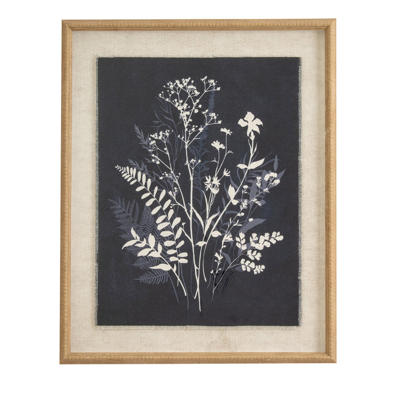 Flora & Fauna Collection Grove On Linen In Beaded Frame – image 1
