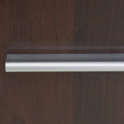Imperial Tall Glazed 1 Door 2 Drawer Narrow Cabinet in Dark Mahogany Melamine – image 6