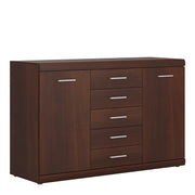 Imperial 2 Door 5 Drawer Sideboard in Dark Mahogany Melamine – image 1