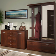 Imperial 2 Door 5 Drawer Sideboard in Dark Mahogany Melamine – image 4
