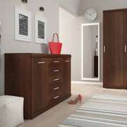 Imperial 2 Door 5 Drawer Sideboard in Dark Mahogany Melamine – image 5