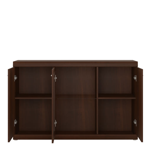 Imperial 3 Door Glazed Sideboard in Dark Mahogany Melamine – image 2