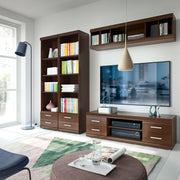 Imperial Wide 4 Drawer TV Cabinet in Dark Mahogany Melamine – image 5