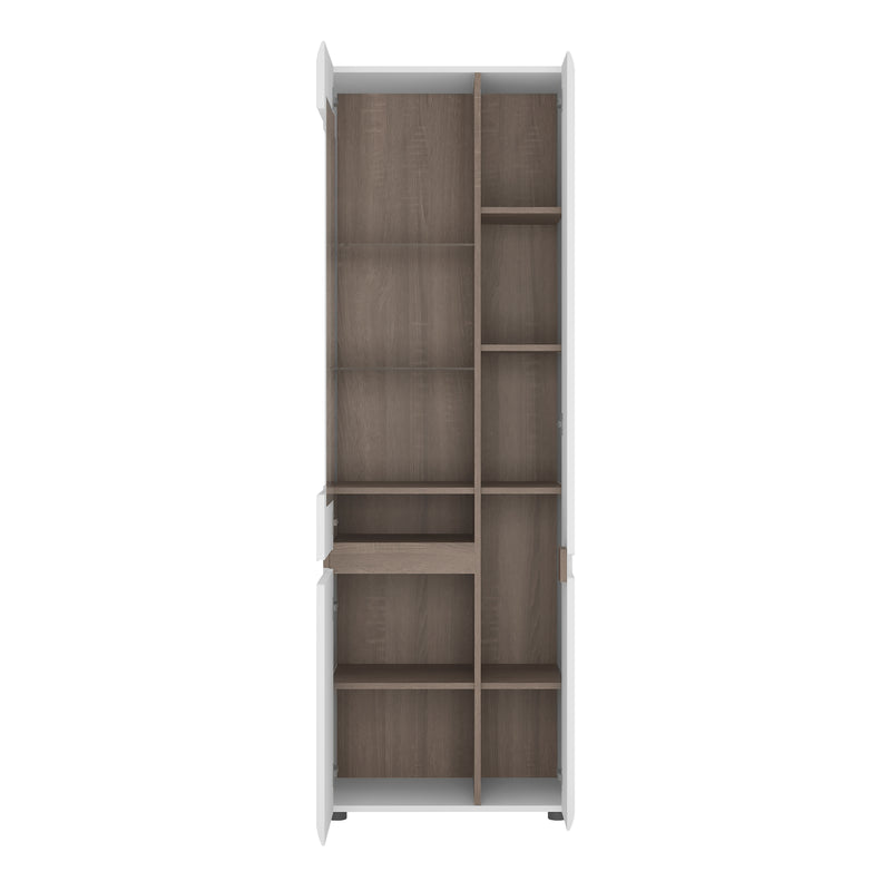 Chelsea Living Tall Glazed Narrow Display Unit (LHD) with a Trim – Right-Hand – image 2
