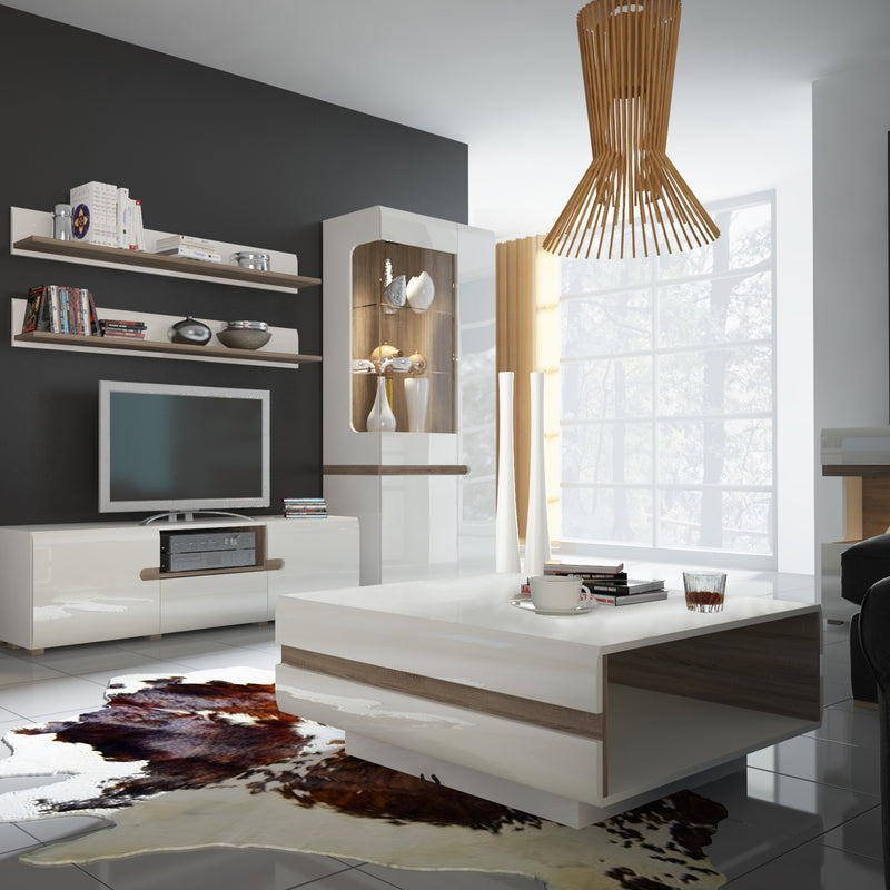 Chelsea Living Tall Glazed Narrow Display Unit (LHD) with a Trim – Right-Hand – image 3