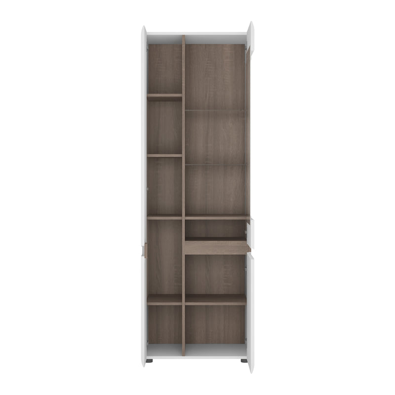 Chelsea Living Tall Glazed Narrow Display Unit (LHD) with a Trim – Left-Hand – image 2