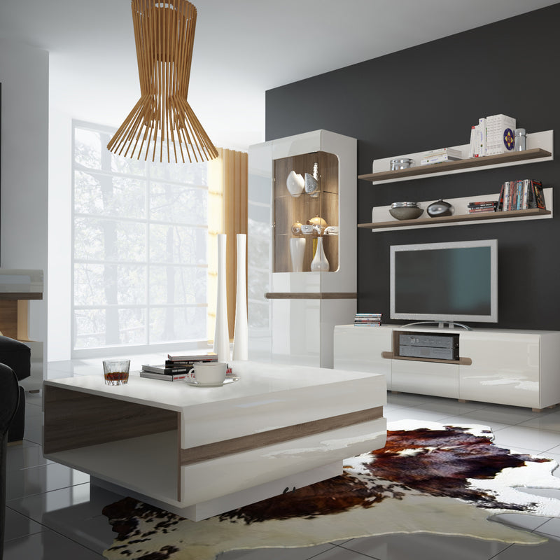 Chelsea Living Tall Glazed Narrow Display Unit (LHD) with a Trim – Left-Hand – image 3