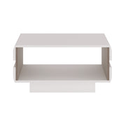 Chelsea Living Small Designer Coffee Table in White with a Truffle Oak Trim – image 2