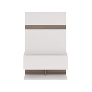 Chelsea Bedroom Bedside Extension for Bed in White with a Truffle Oak Trim – image 2