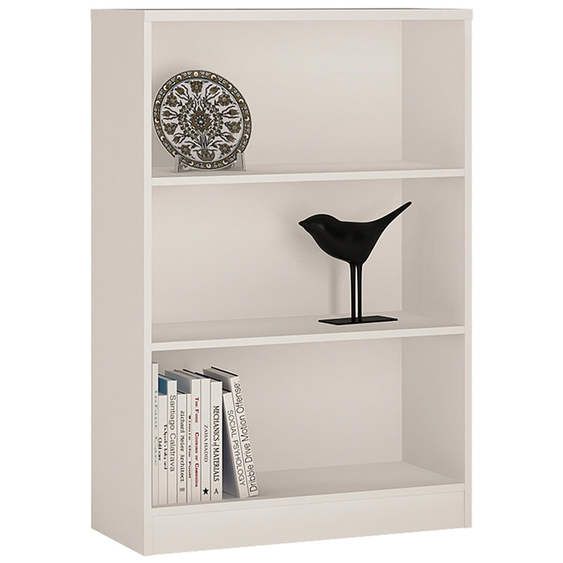 4 You Medium Wide Bookcase In Pearl White – image 1
