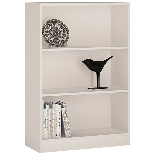 4 You Medium Wide Bookcase In Pearl White – image 1