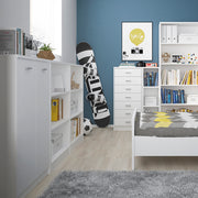 4 You Medium Wide Bookcase In Pearl White – image 3