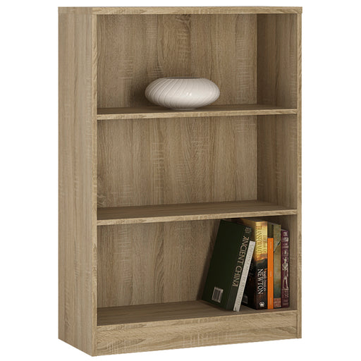 4 You Medium Wide Bookcase in Sonama Oak – image 1