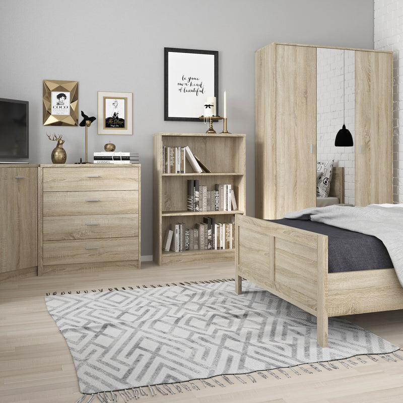 4 You Medium Wide Bookcase in Sonama Oak – image 2