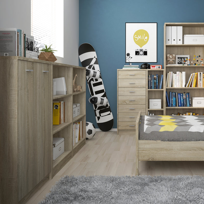 4 You Medium Wide Bookcase in Sonama Oak – image 3