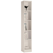 4 You Tall Narrow Bookcase in Pearl White – image 1