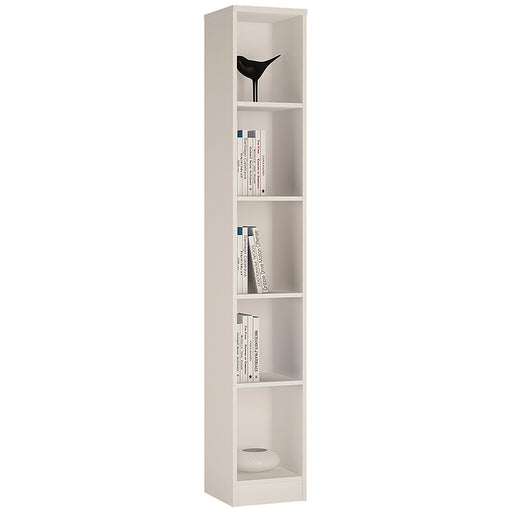 4 You Tall Narrow Bookcase in Pearl White – image 1