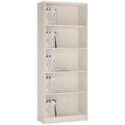 4 You Tall Wide Bookcase – Pearl White – image 1