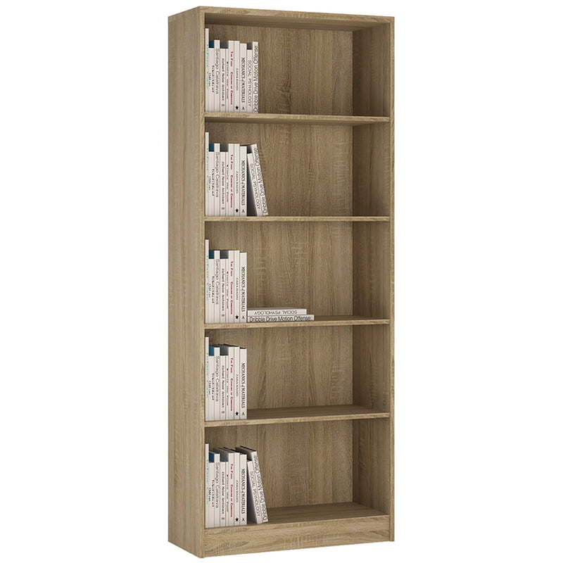 4 You Tall Wide Bookcase – Sonoma Oak – image 1