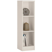 4 You Medium Narrow Bookcase – Pearl White – image 1