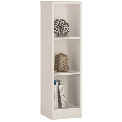 4 You Medium Narrow Bookcase – Pearl White – image 1
