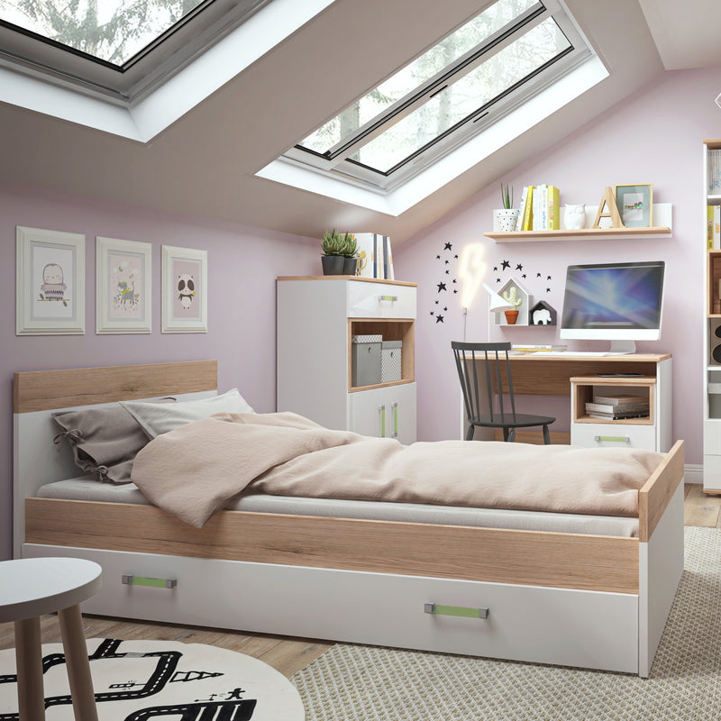 4KIDS 1 Drawer Bedside Cabinet – Lemon – image 3
