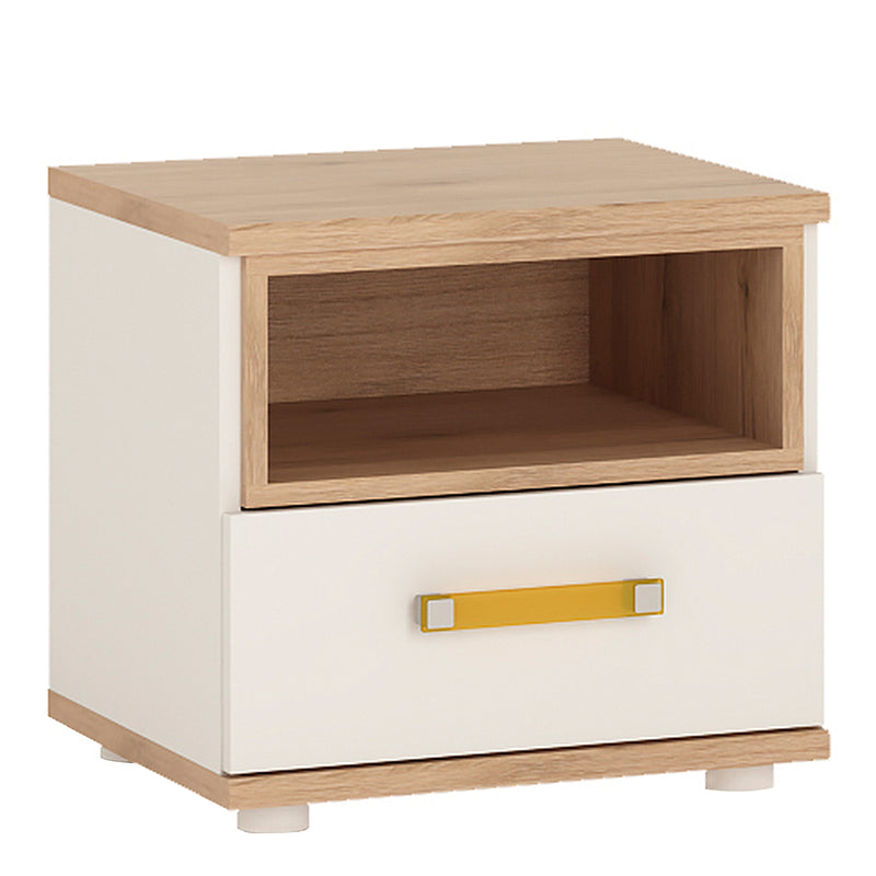 4KIDS 1 Drawer Bedside Cabinet – Orange – image 1