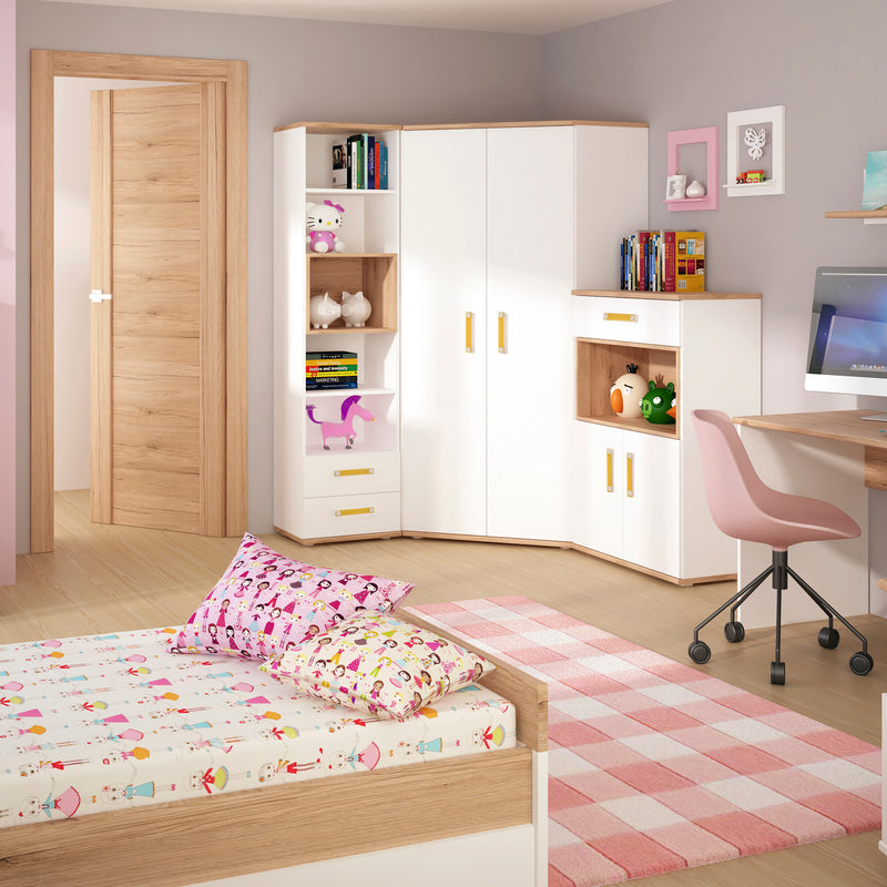 4KIDS 1 Drawer Bedside Cabinet – Orange – image 5