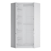 Fribo Corner Wardrobe 2 Door in Alpine White – image 3