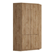 Fribo Corner Wardrobe 2 Door in Golden Ribbeck Oak – image 1
