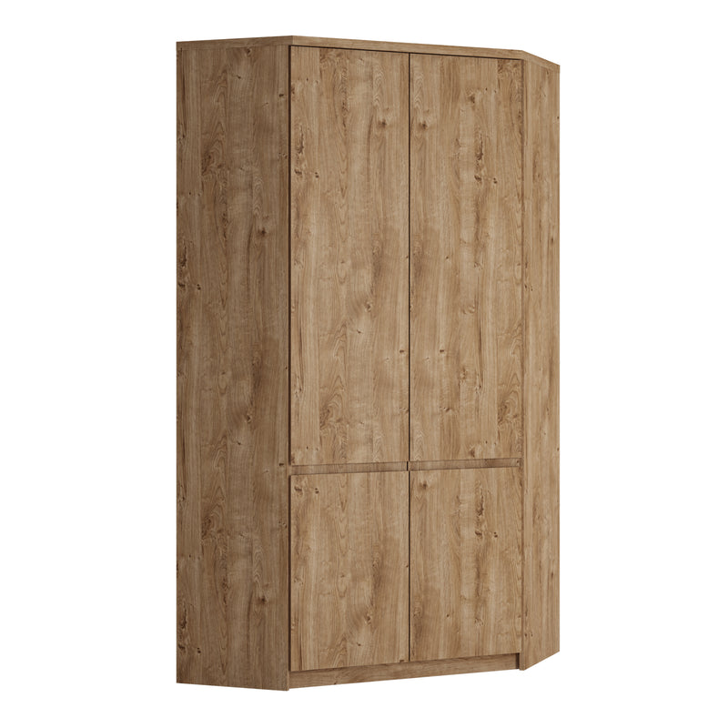 Fribo Corner Wardrobe 2 Door in Golden Ribbeck Oak – image 1