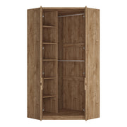 Fribo Corner Wardrobe 2 Door in Golden Ribbeck Oak – image 3