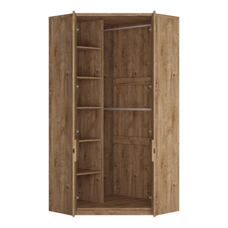 Fribo Corner Wardrobe 2 Door in Golden Ribbeck Oak – image 3