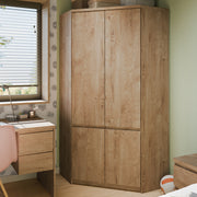 Fribo Corner Wardrobe 2 Door in Golden Ribbeck Oak – image 4