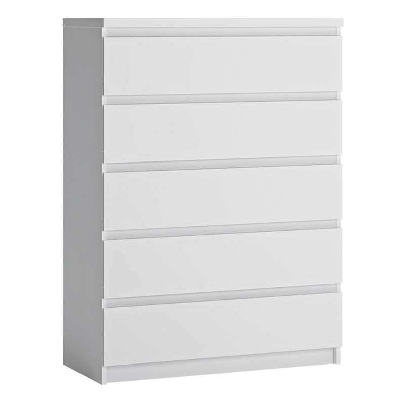 Fribo Chest Of 5 Drawers in Alpine White – image 1