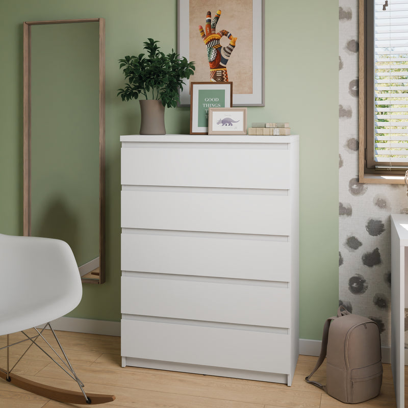 Fribo Chest Of 5 Drawers in Alpine White – image 4