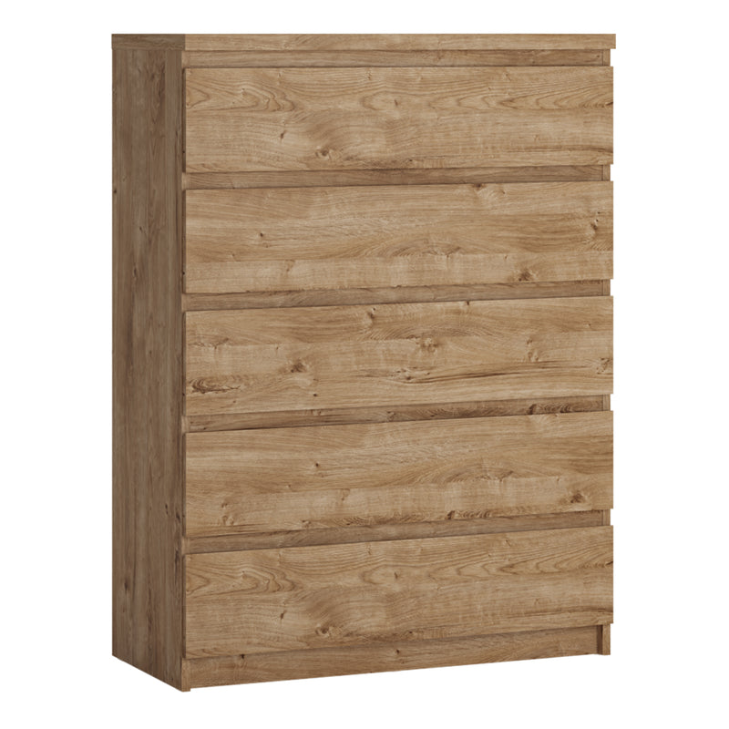 Fribo Chest of 5 Drawers in Golden Ribbeck Oak – image 1