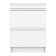 Fribo Bedside Cabinet 2 Drawer in Alpine White – image 2