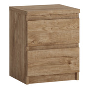 Fribo Bedside Cabinet 2 Drawer in Golden Ribbeck Oak – image 1