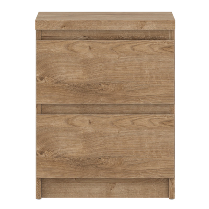 Fribo Bedside Cabinet 2 Drawer in Golden Ribbeck Oak – image 2