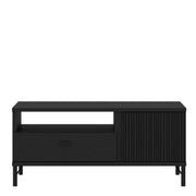 Lusaka Coffee Table 2 Door 1 Drawer in Black Graphite – image 2