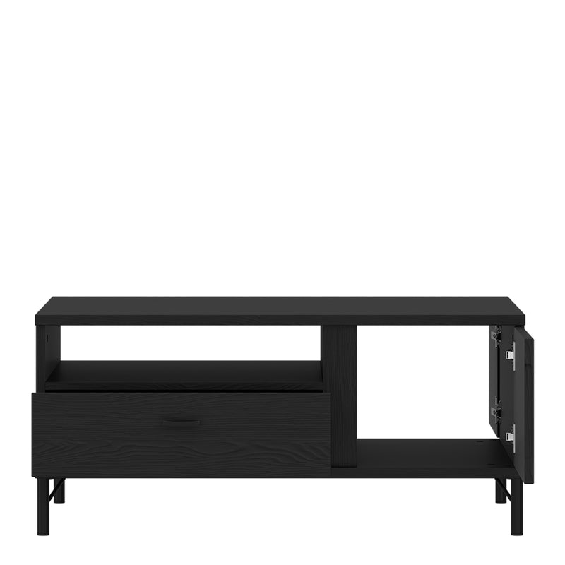 Lusaka Coffee Table 2 Door 1 Drawer in Black Graphite – image 3