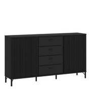 Lusaka Sideboard 2 Door 4 Drawer in Black Graphite – image 1
