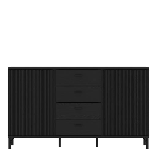Lusaka Sideboard 2 Door 4 Drawer in Black Graphite – image 2