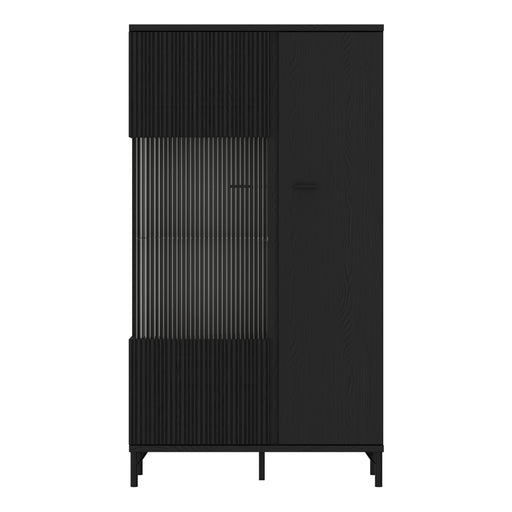Lusaka Display Cabinet 2 Door in Black Graphite – image 2