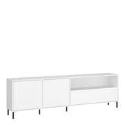 Avenale TV Cabinet 2 Door 1 Drawer in Alpine White High Gloss – image 1
