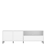 Avenale TV Cabinet 2 Door 1 Drawer in Alpine White High Gloss – image 2