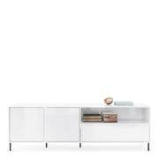 Avenale TV Cabinet 2 Door 1 Drawer in Alpine White High Gloss – image 6