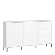 Avenale Sideboard 2 Door 3 Drawer in Alpine White High Gloss – image 1